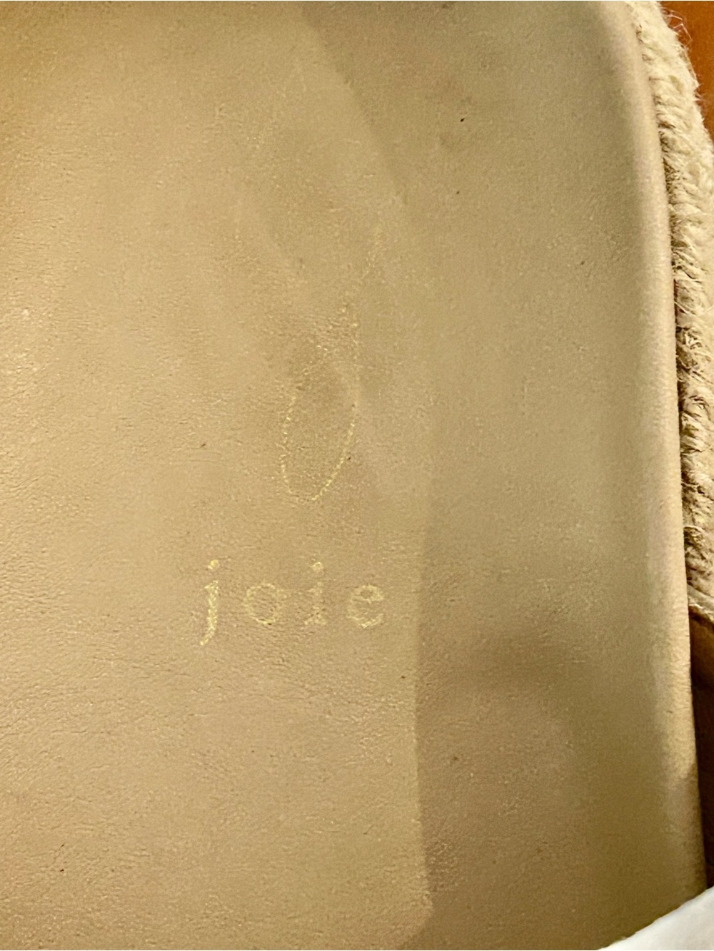 Joie Cream Leather Toe-Post Espadrille Sandals - Picture 7 of 7